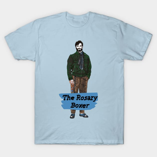 The Rosary Boxer T-Shirt by HappyRandomArt